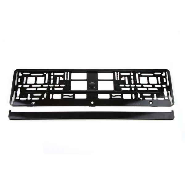 License Plate Frame - Black metalic image 1