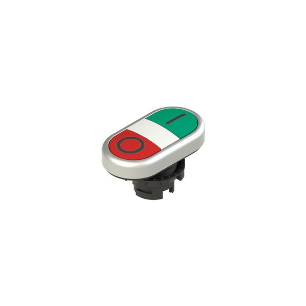 Double lower flush pushbutton, with marking image 1