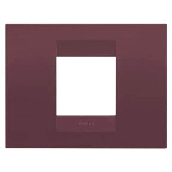 GEO PLATE - IN PAINTED TECHNOPOLYMER - 2 MODULES - TUSCAN RED - CHORUSMART image 1