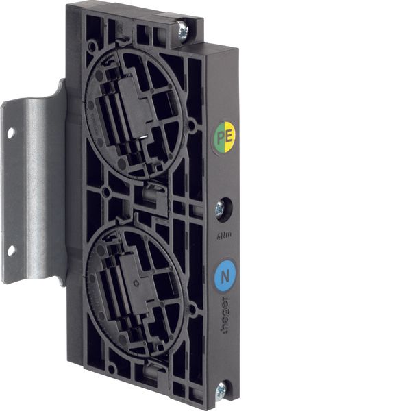 Busbar, universN, PE/N,mounting bracket, 2 piece image 1