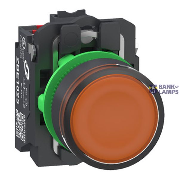 Plastic ill PB 24V orang 1NO+1NC Push-in image 2