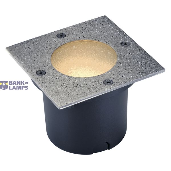 WETSY inground fitting, square , st. steel 316, GX53, max. 9W , round glass, IP67 image 3