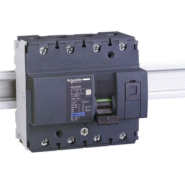 Miniature circuit-breaker, Acti9 NG125H, 4P, 40 A, C curve, 36 kA (IEC 60947-2) image 2