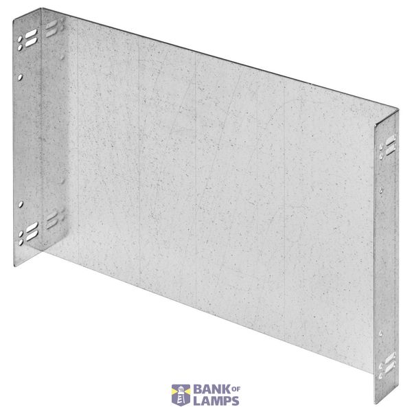 BLANK PLATE IN STEEL - 2 MODULE HIGH - 18 MODULES image 1