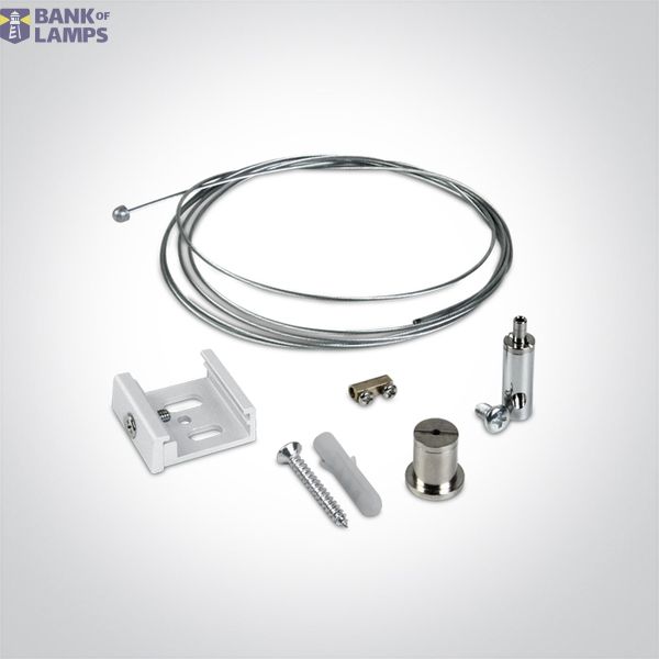 41026R/W WHITE ADJUSTABLE SUSPENSION KIT 2m WIRE image 1