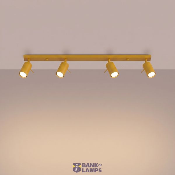 Ceiling lamp RING 4L yellow image 8