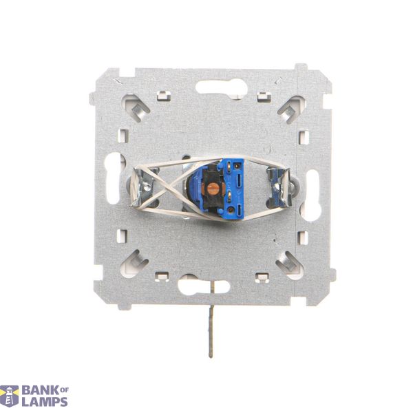 Single computer socket RJ45 category 6 with anti-dust cover, (module), Inox, metallized image 2