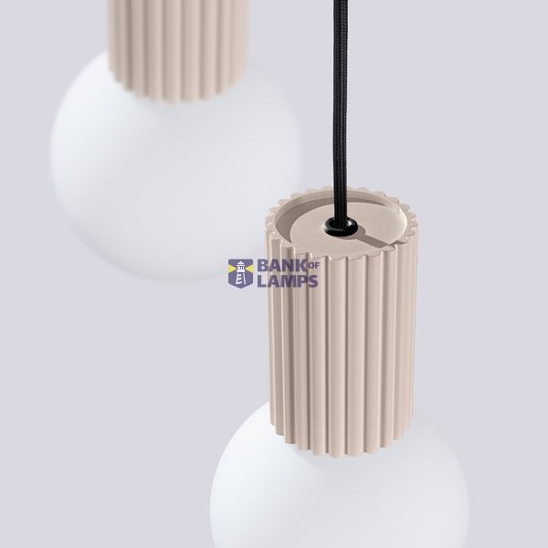 Pendant lamp HALO 3P taupe image 13