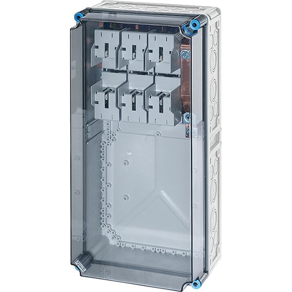 Mi Fuse box IP65, 1x250A NH1 3p, on Rail 250A 5 poles, 300x600mm (Mi 6472) image 2