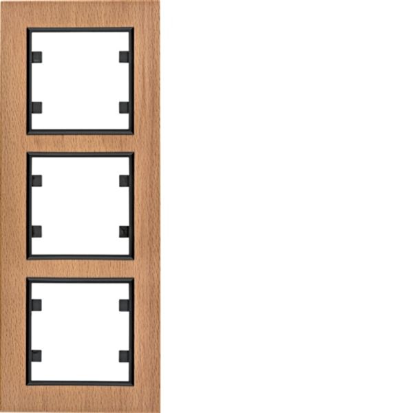 3P Green plate. - beech wood image 1