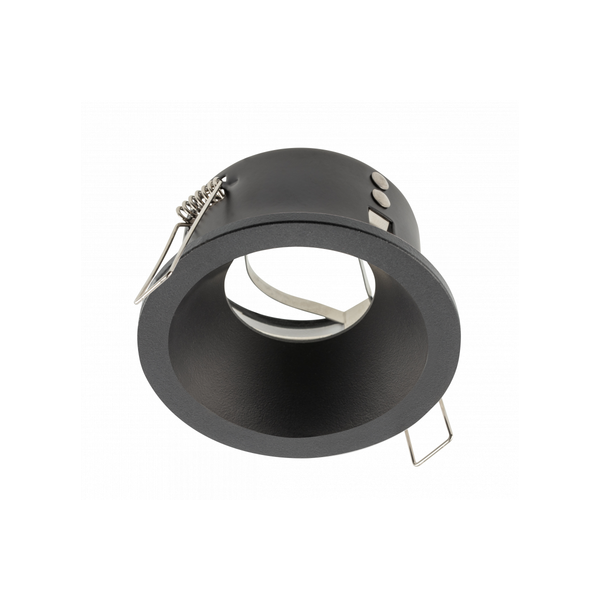 Spot luminaire housing ELVA, IP54, Ø85x45 mm, black image 1