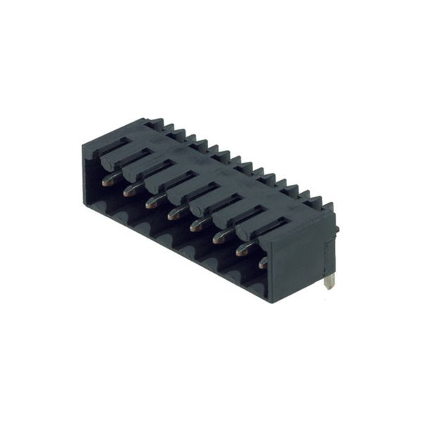 PCB plug-in connector, male header, closed side, THT/THR solder connection, 3.50 mm, Number of poles: 12, 90°, Solder pin length (l): 1.5 mm, tinned, black, Box image 1