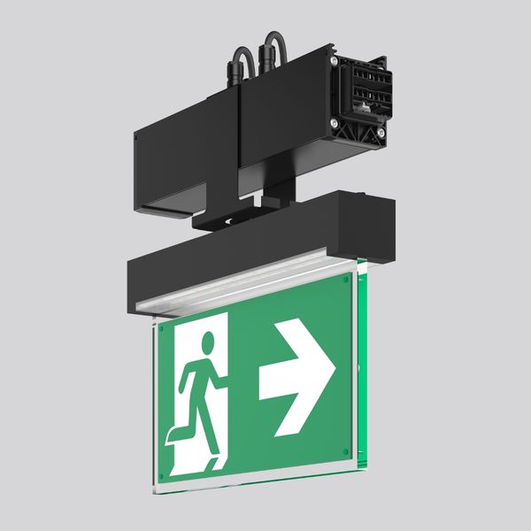 LINEDO, black, on/off Continuous line luminaire, L 336 B 62 H 343, SBS image 1