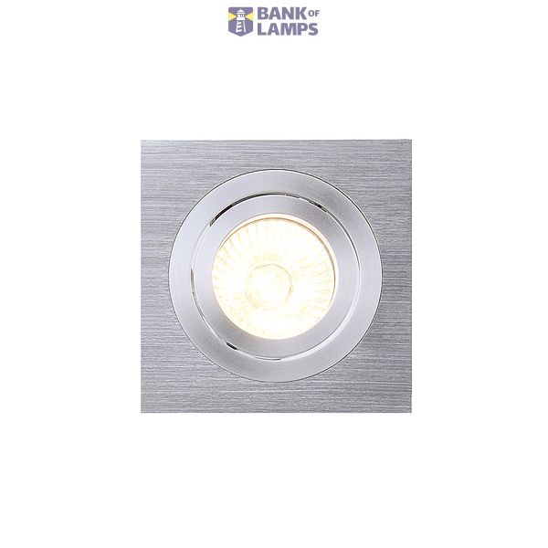 NEW TRIA I MR16 downlight, square, alu brushed, max. 50W, incl. clip springs image 4