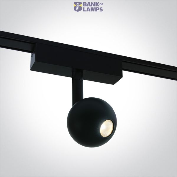 43122F/B/V BLACK 7W 48V CCTV IP20 ADJUSTABLE FLAT MAGNETIC image 1
