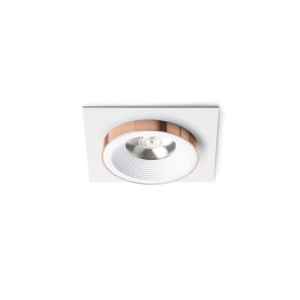 SHARM SQ I recessed white copper 230V LED 10W 24° 3000K image 1