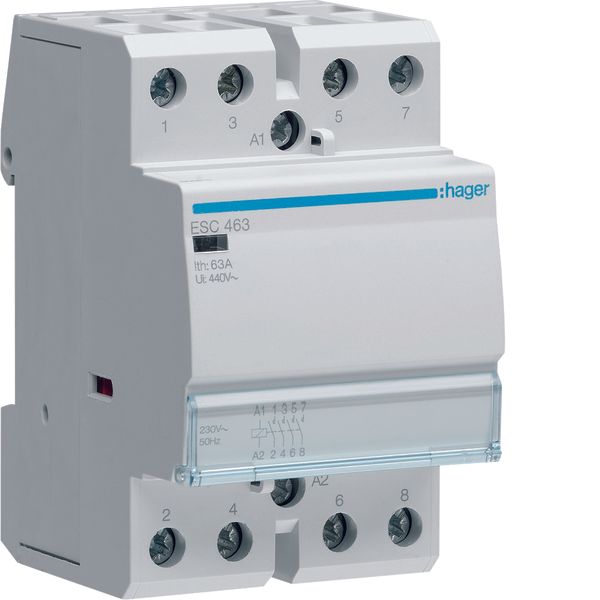 Contactor 63A, 4NO, 230V image 1