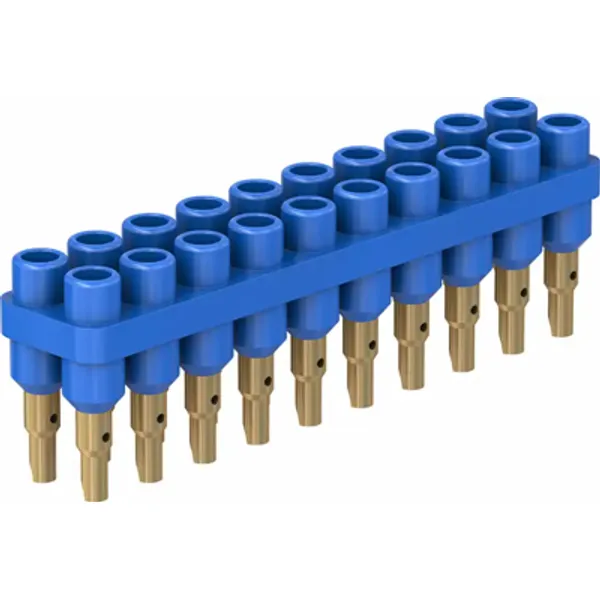 4.5 mm socket header, solder connection, blue, 63.9356-23 image 1