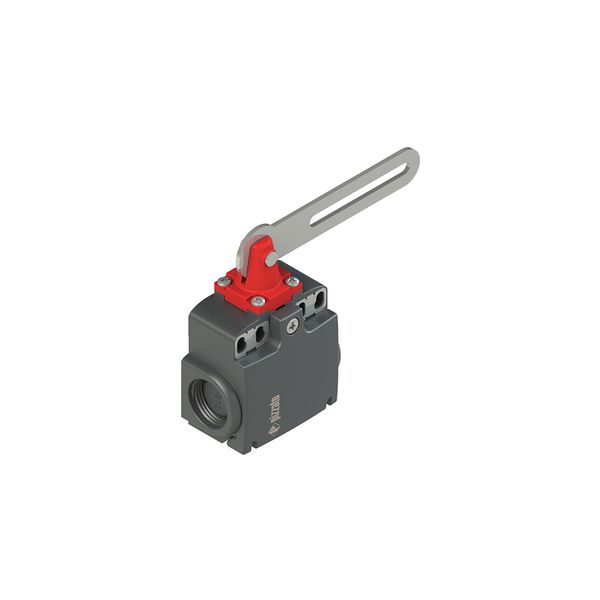 Safety switch with slotted hole lever image 1