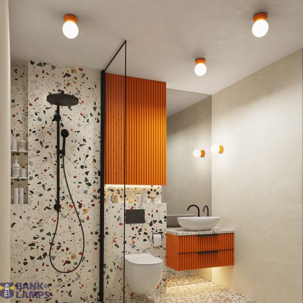 Wall lamp ZORI orange IP44 image 6