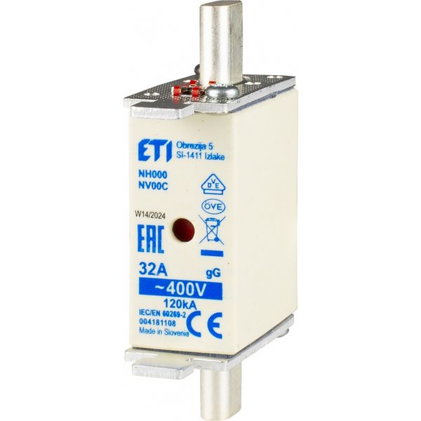 Fuse link, NH000 gG 32A/400V image 1