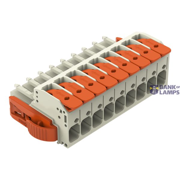 1-conductor female connector lever Push-in CAGE CLAMP®, light gray image 1