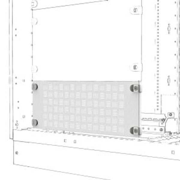 AERATED FRONT PANEL - QDX - 850X200 MM image 1