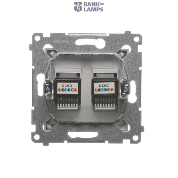 Three positions (1-0-2) single roller blind switch, 10A, cream white/electro white image 1