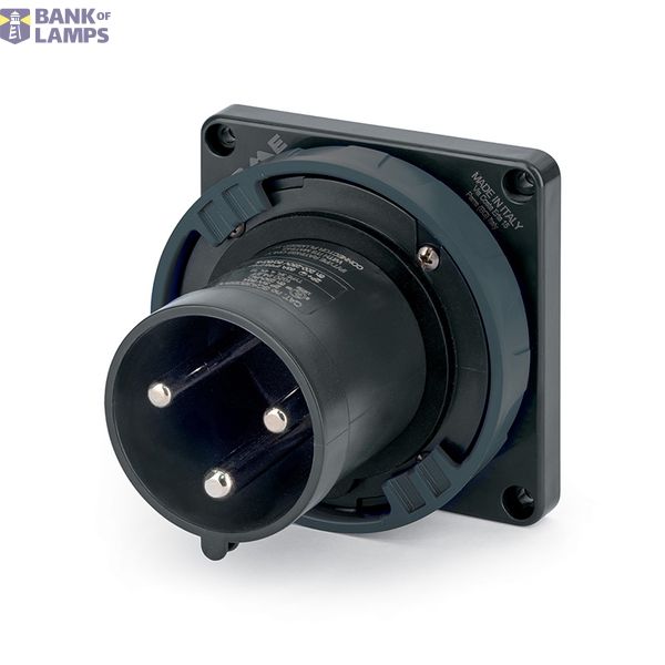 FLUSH MOUNTING APPLIANCE INLET 60A 3P 4W image 1