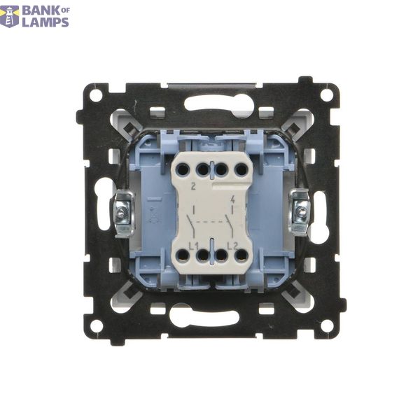Single socket outlet with earthing for IP44 version with frame seal, without shutters, (module), Simon 24, IP44, 16A, black matt, Flap color: Same as a cover image 1