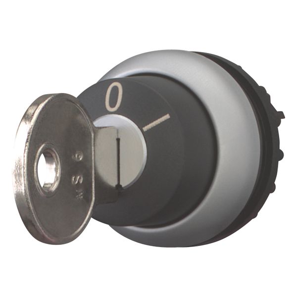 M22-WRS-MS6 Key-operated actuator, maintained, 2 positions, MS6, Key withdrawable: 0, I, Bezel: titanium image 3