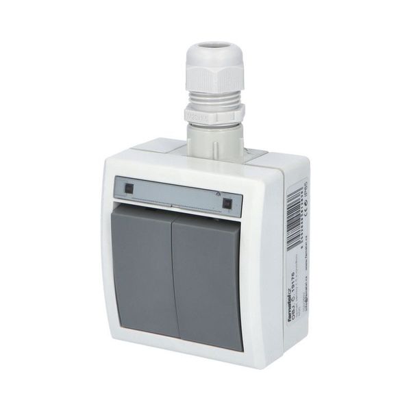 ATLAS switch serial no. 5 with M20 socket IP65 gray image 2