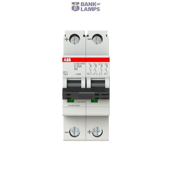 S202MTR-C25 DC Disj curv C, 10kA, 25A,2P image 1