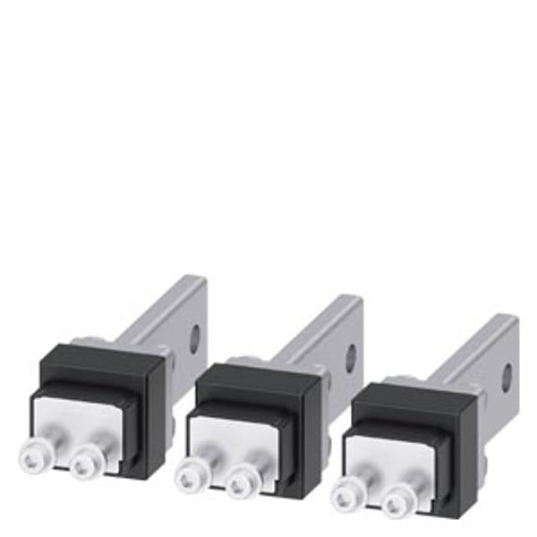 Rear connection stud flat short, 1 unit for 3VA57/58/67/68, 3-pole image 1