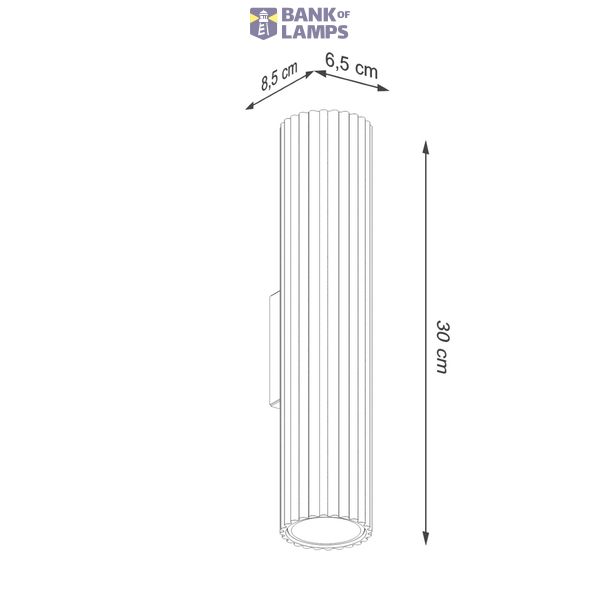 MINIMALIST WALL LAMP WHITE CARBON ILLUMINATING UP AND DOWN FOR BEDROOM image 8