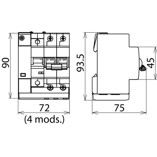Surge protective devices for circuit breakers   2-pole C40 A image 2