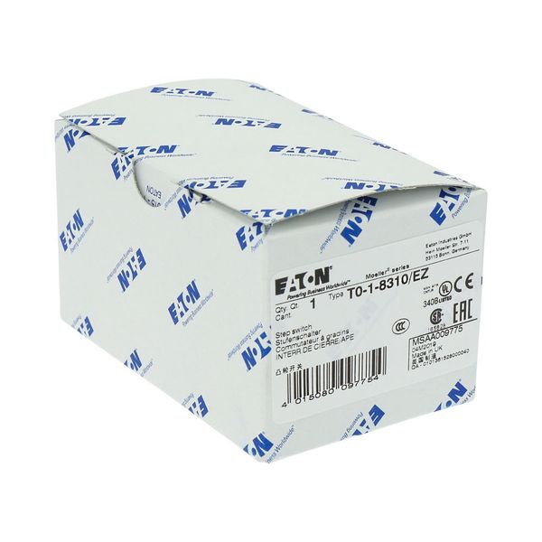 T0-1-8310/EZ Step switches, T0, 20 A, centre mounting, 1 contact unit(s), Contacts: 2, 45 °, maintained, With 0 (Off) position, 0-2, Design number 8310 image 21