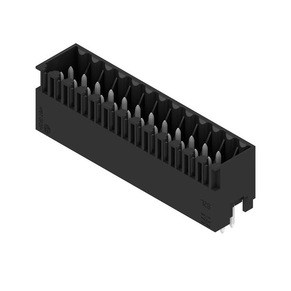 PCB plug-in connector, male header, closed side, THT solder connection, 3.50 mm, Number of poles: 26, 180°, Solder pin length (l): 3.5 mm, tinned, black, Box image 3