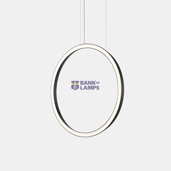 Pendant Circular Vertical Side ø600 Recessed LED 31.7W 1109lm 2400K Black image 1
