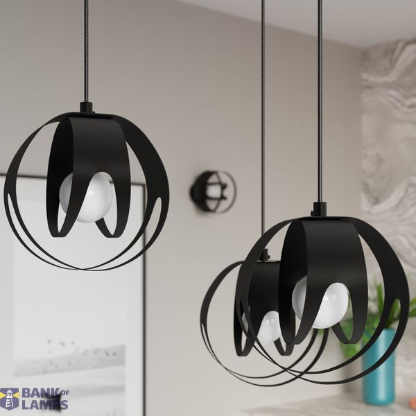 TULOS CEILING LAMP BLACK E27 1X60W IP20 image 7