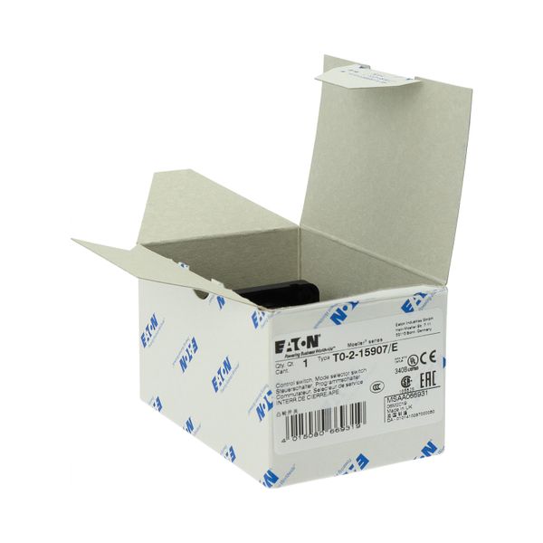 T0-2-15907/E Changeover switches, T0, 20 A, flush mounting, 2 contact unit(s), Contacts: 4, With spring-return from START, 45 °, momentary/maintained, AUTO-0-HAND image 24