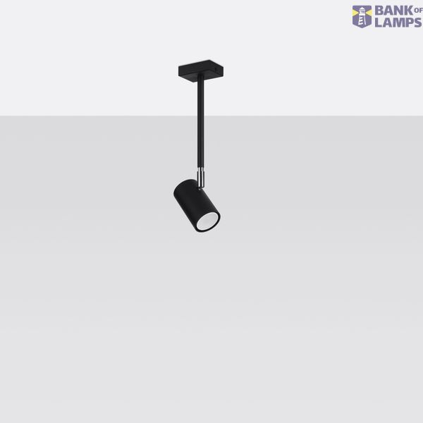 CEILING LAMP NORANO BLACK GU10 1X40W IP20 image 6