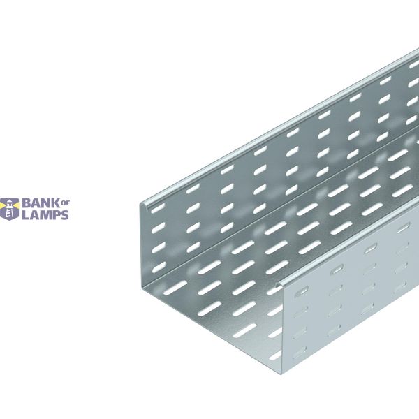 Cable tray SKS perforated 110x600x3000 Steel Hot-dip galvanised 85 µm  image 1