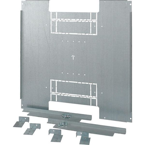 XMN4F08M Mounting plate, NZM4, 3/4p, fixed version, W=800mm image 2