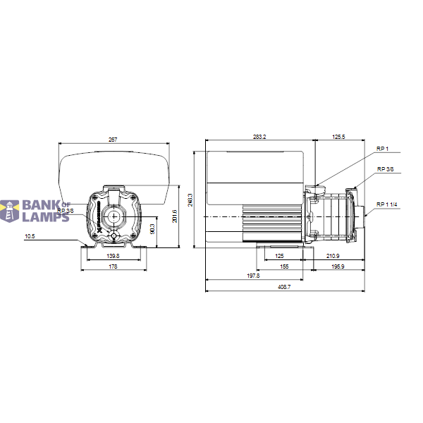 Horizontal multistage pump CME5-5 A-R-A-E-AQQE S-A-D-N 3x400V HR image 3