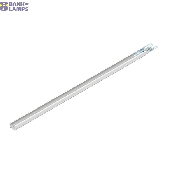 AUTCLICK trunking rail 3056mm / empty with connector - white image 1