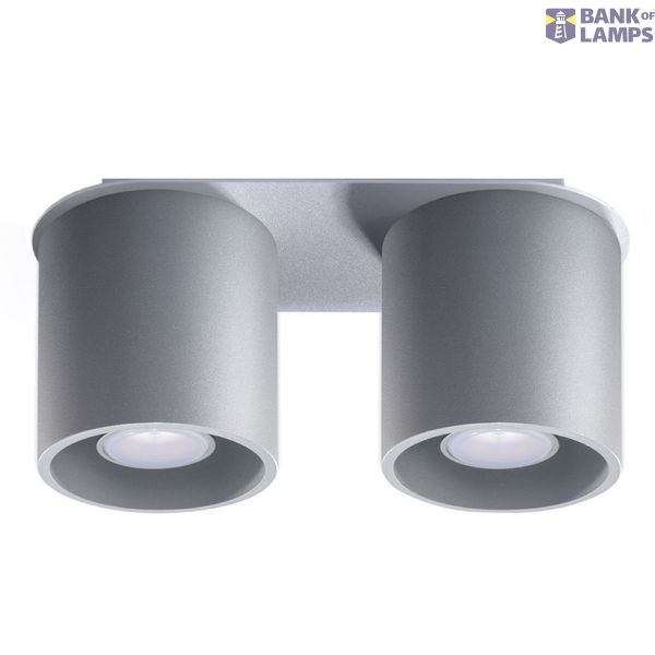 SPOT ORBIS 2 GREY GU10 2X40W IP20 image 2