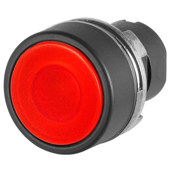 Guarded push-button, illuminated, red image 1