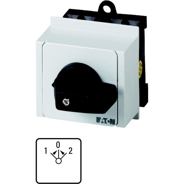 T0-3-8216/IVS Changeoverswitches, T0, 20 A, service distribution board mounting, 3 contact unit(s), Contacts: 6, 45 °, momentary, With 0 (Off) position, with spring image 5