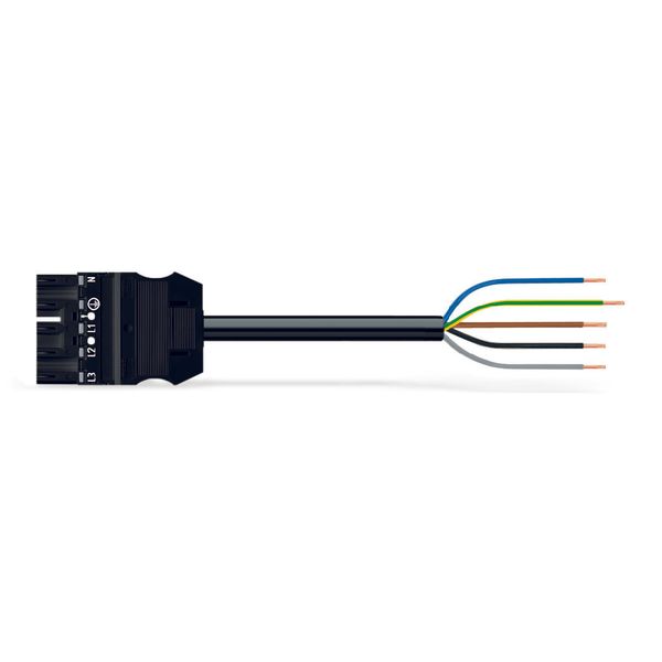 pre-assembled connecting cable;Eca;Plug/open-ended;black image 6